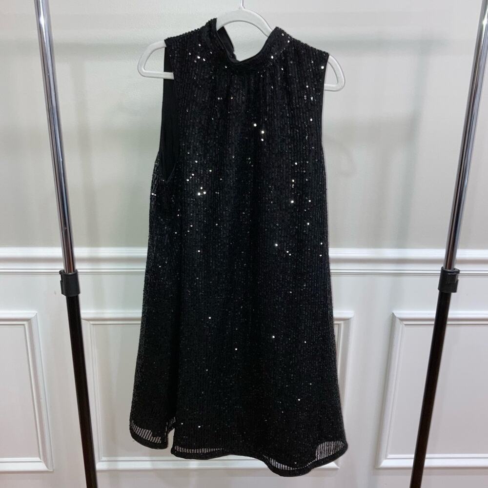 Vineyard Vines Glittering Black Formal Dress size medium EUC